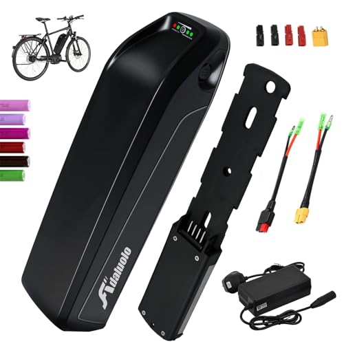 Adaluolo 36V Ebike Akku 13AH Hailong Ebike Batterie Elektrofahrrad Lithium-Ionen Fahrrad Batterien mit Ladegerät, 4 Pin Grundplatte für 350W 500W 750W Motor Adaluolo 36V Ebike Akku 13AH Hailong Ebike Batterie Elektrofahrrad Lithium-Ionen Fahrrad Batterien mit Ladegerät, 4 Pin Grundplatte für 350W 500W 750W Motor von Adaluolo