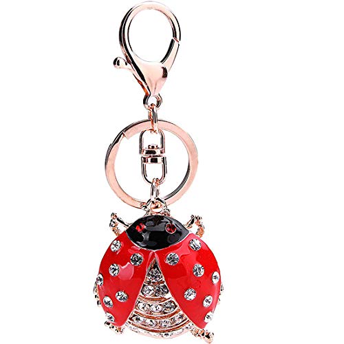 Addfect Schlüsselanhänger Schöne Käfer Metall Anhänger mit Glitzer Strass,Creative Bombel Schlüsselbund Auto Schlüsselring Tasche Keychain Dekor für Paar Geschenk,Legierung 11×4.5 cm Addfect Schlüsselanhänger Schöne Käfer Metall Anhänger mit Glitzer Strass,Creative Bombel Schlüsselbund Auto Schlüsselring Tasche Keychain Dekor für Paar Geschenk,Legierung 11×4.5 cm von Addfect