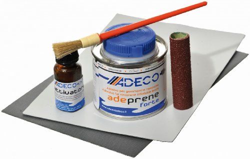 Adeco Schlauchboot Reparaturset Profi Neopren, Farbe:grau von Adeco