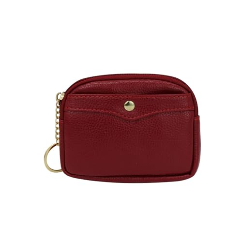 AdiStylinno Kleiner Geldbeutel Damen, PU Leder Kleines Portemonnaie Mini Geldbörse Portable Münzbeutel mit Reißverschluss und Schlüsselring, Kleingeldbörse Kreditkartenetui für Damen AdiStylinno Kleiner Geldbeutel Damen, PU Leder Kleines Portemonnaie Mini Geldbörse Portable Münzbeutel mit Reißverschluss und Schlüsselring, Kleingeldbörse Kreditkartenetui für Damen von AdiStylinno
