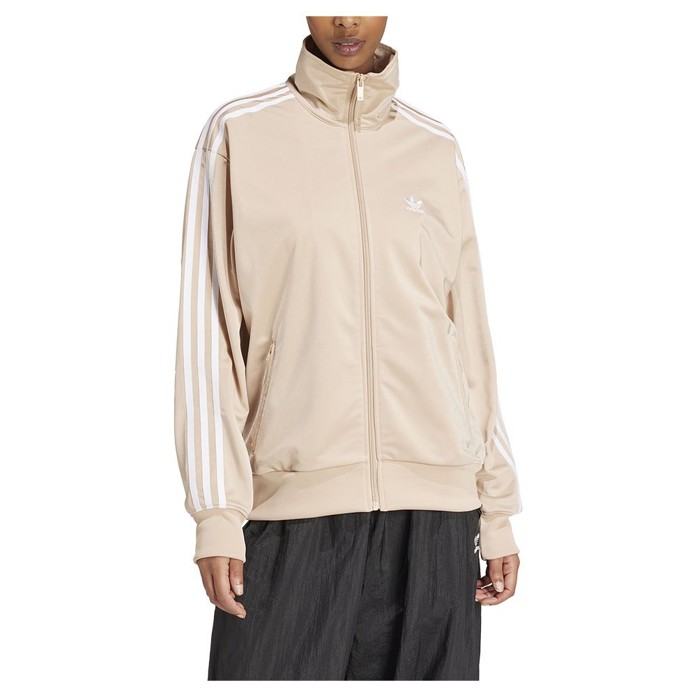 Adidas Originals Adicolor Classics Loose Firebird Tracksuit Jacket Beige S Frau von Adidas Originals