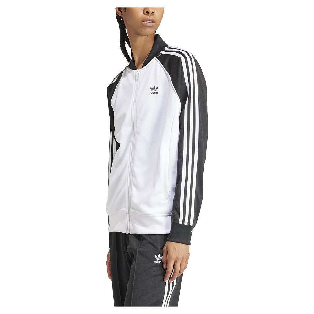 Adidas Originals Adicolor Classics Sst Loose Tracksuit Jacket Weiß,Schwarz S Frau von Adidas Originals