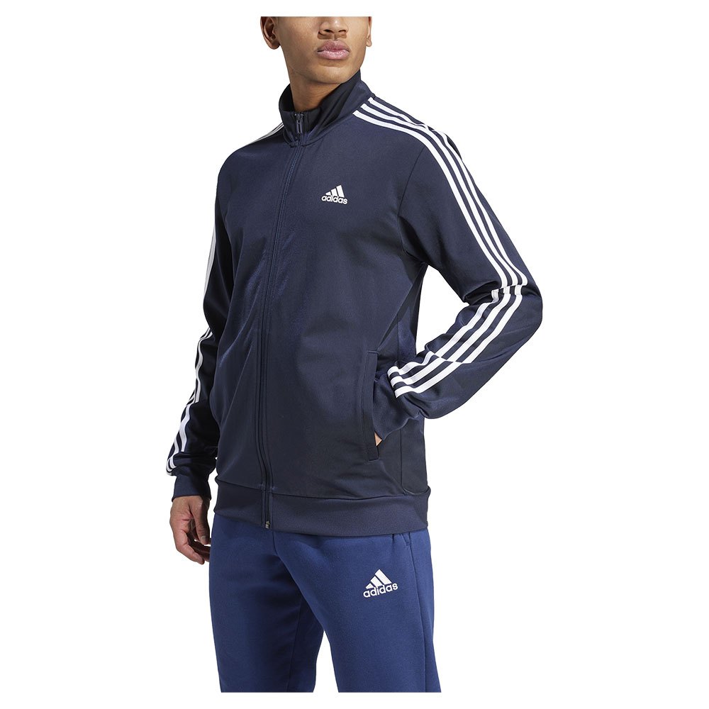 Adidas 3 Stripes Tt Jacket Schwarz XS / Regular Mann von Adidas