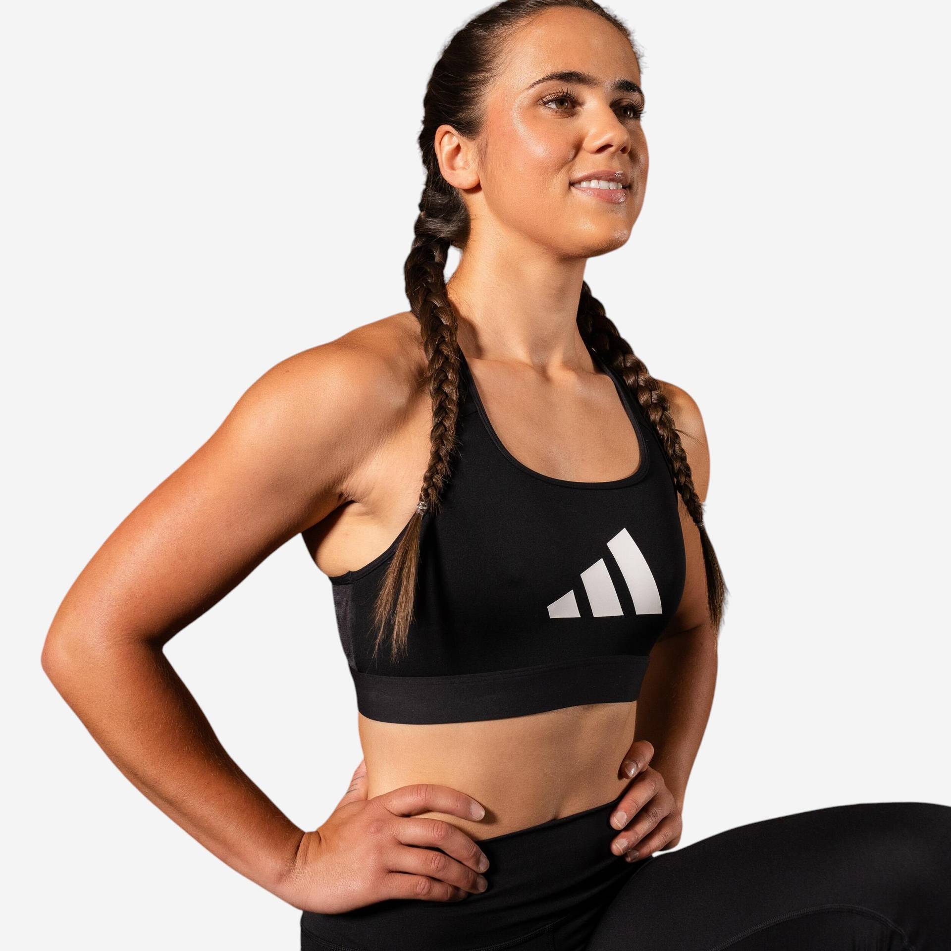 ADIDAS Sport-BH Damen - Logo schwarz ADIDAS Sport-BH Damen - Logo schwarz von Adidas