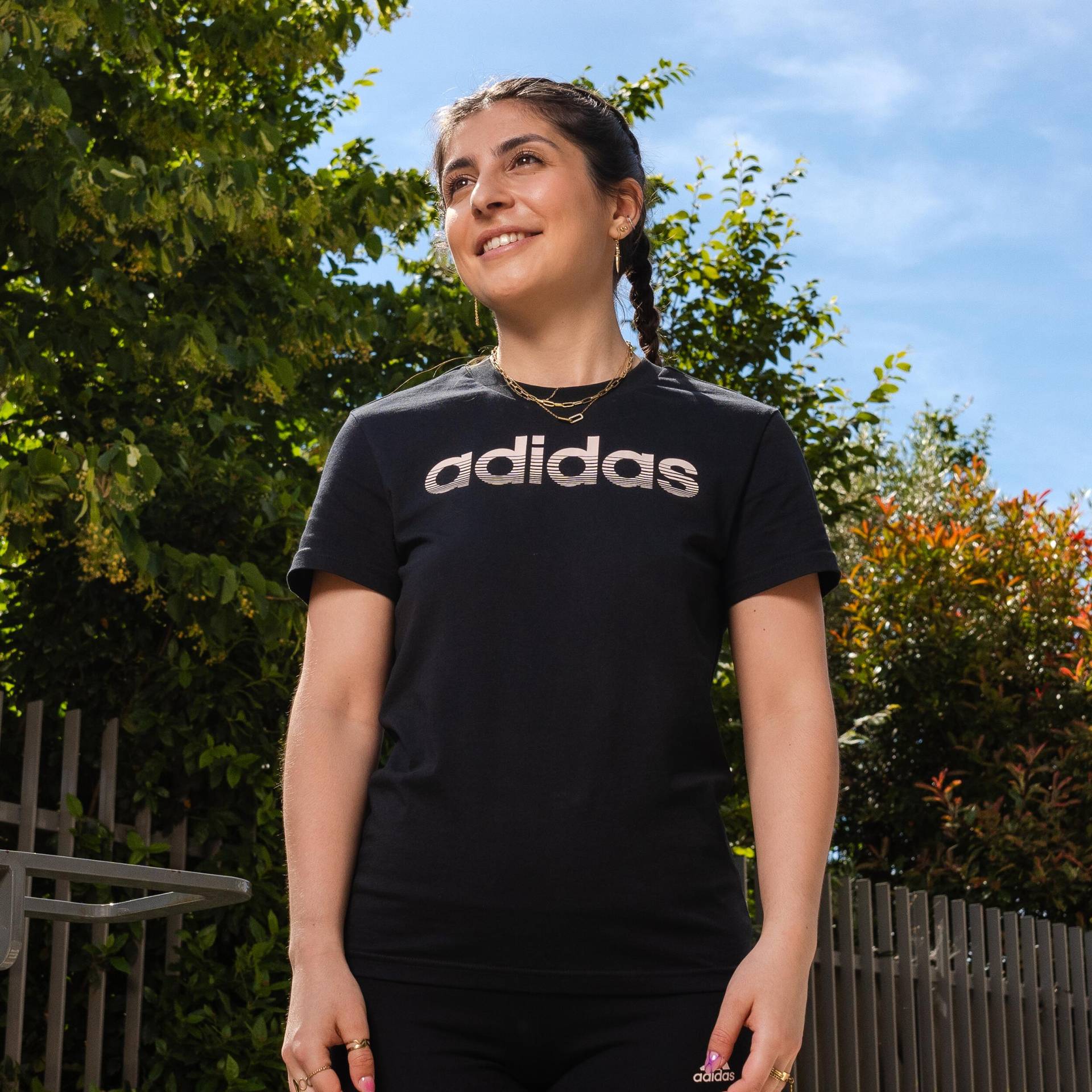 ADIDAS T-Shirt Damen - schwarz von Adidas