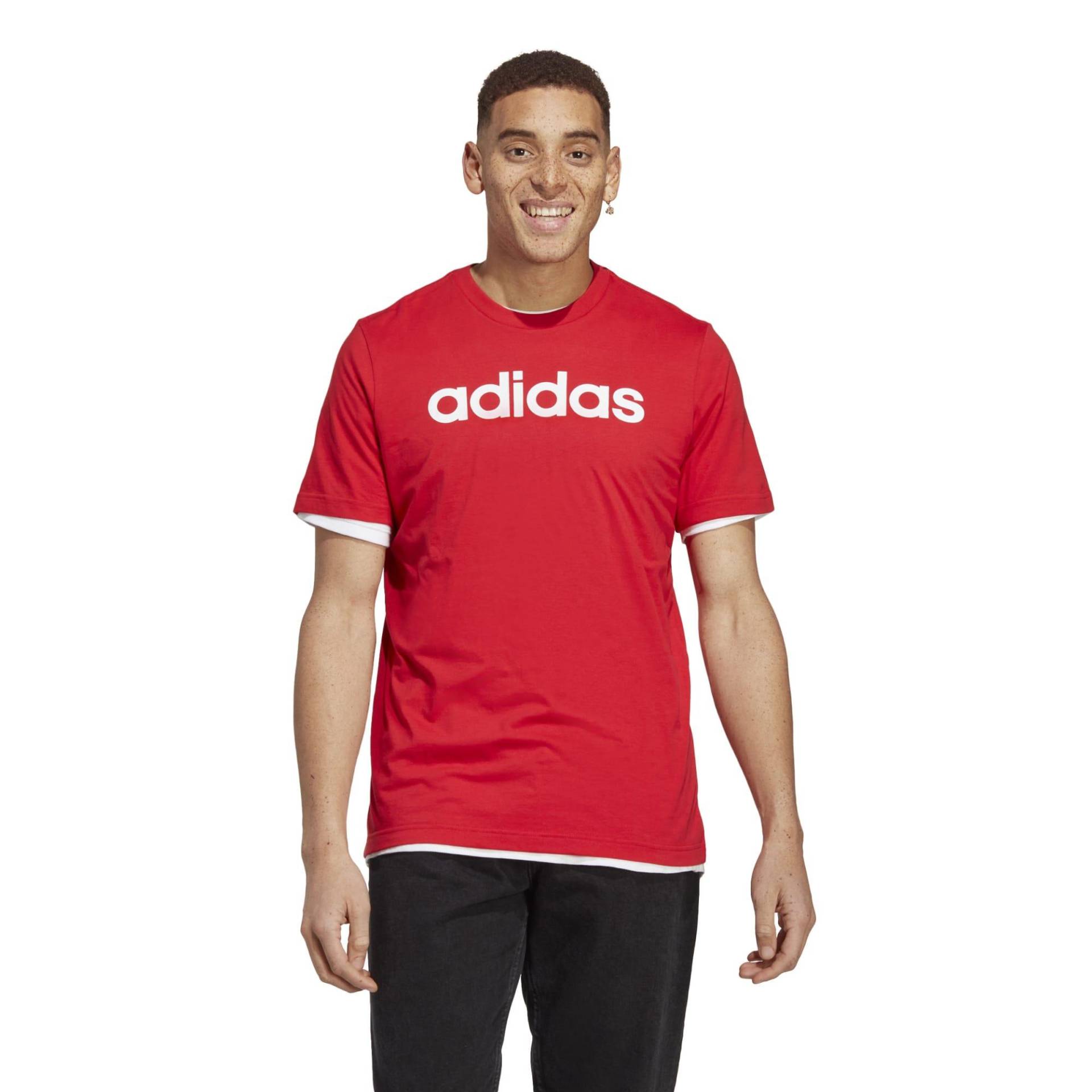 ADIDAS T-Shirt Herren - rot von Adidas