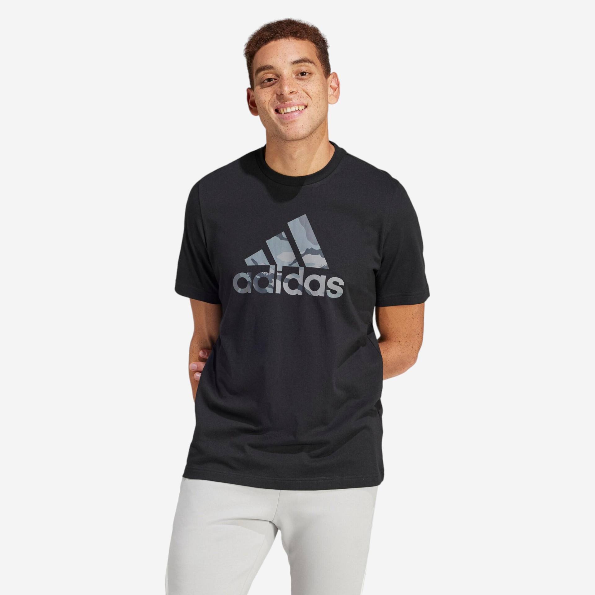 ADIDAS T-Shirt Herren weich - Camo schwarz von Adidas