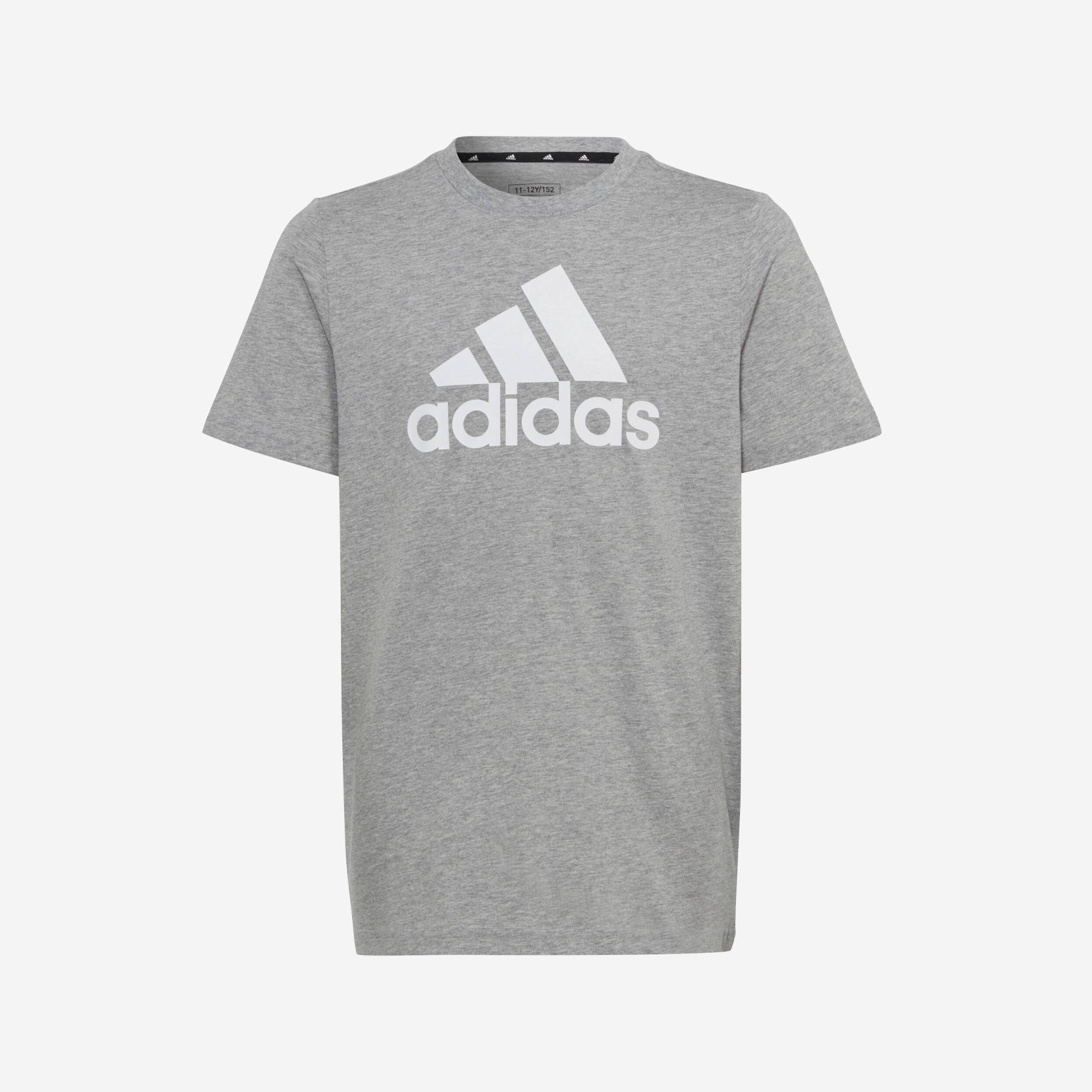 ADIDAS T-Shirt Kinder ‒ grau mit weissem Logo von Adidas