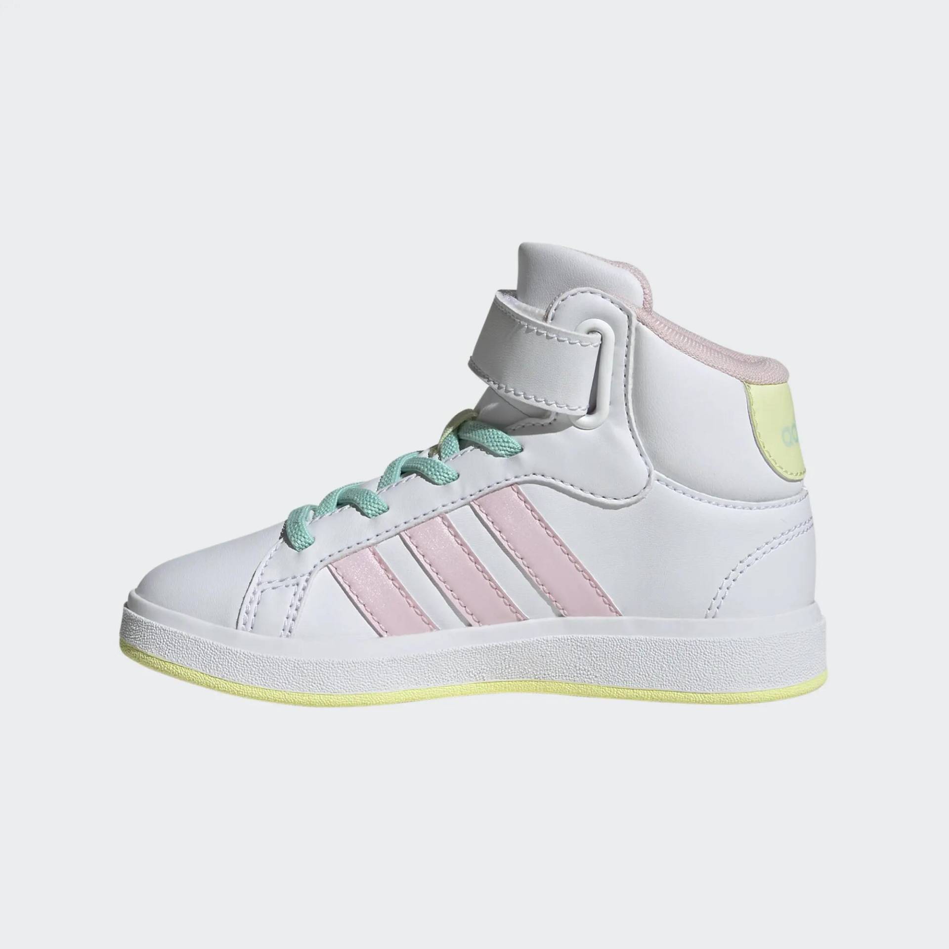 ADIDAS Turnschuhe Kinder halbhoch - Grand Court Mid rosa von Adidas