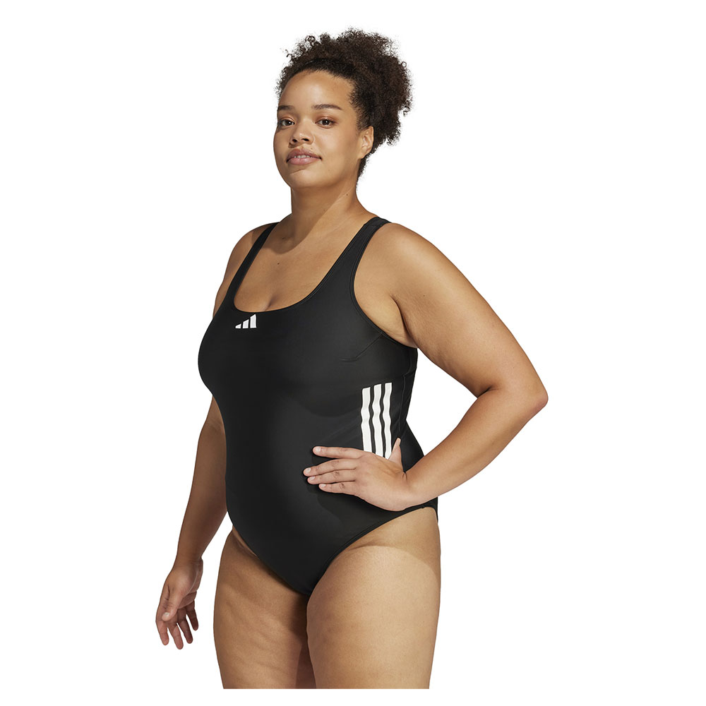 Adidas 3 Stripes C Back Plus Swimsuit Schwarz 2X Frau Adidas 3 Stripes C Back Plus Swimsuit Schwarz 2X Frau von Adidas
