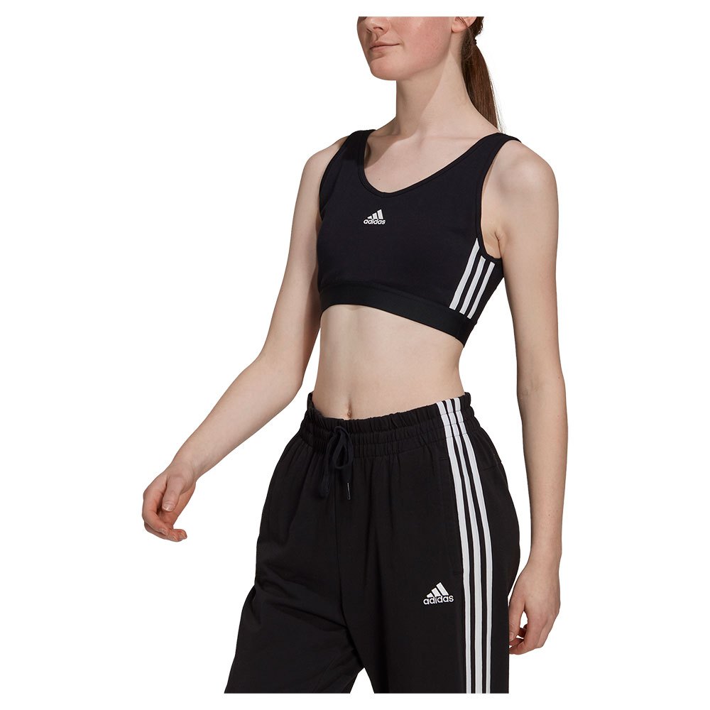 Adidas 3 Stripes Crop Sports Top Schwarz XS Frau Adidas 3 Stripes Crop Sports Top Schwarz XS Frau von Adidas