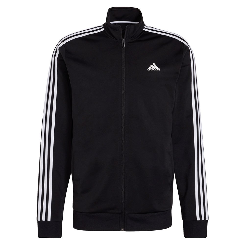 Adidas 3 Stripes Tt Jacket Schwarz S / Regular Mann von Adidas