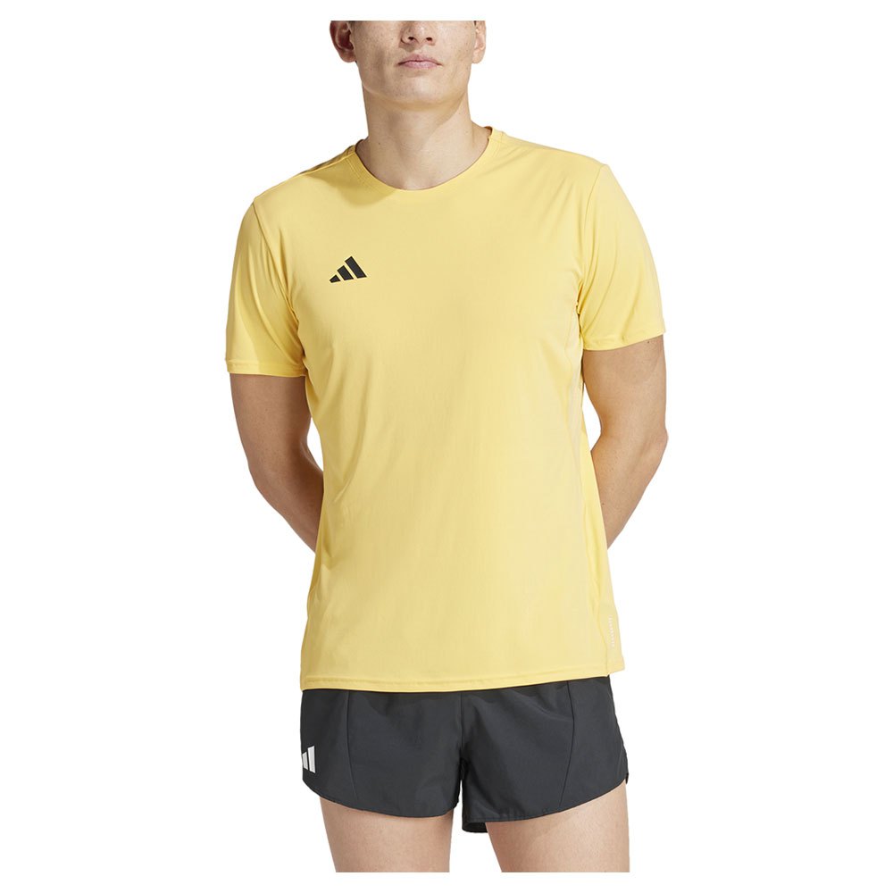Adidas Adizero Essentials Short Sleeve T-shirt Gelb M / Regular Mann von Adidas