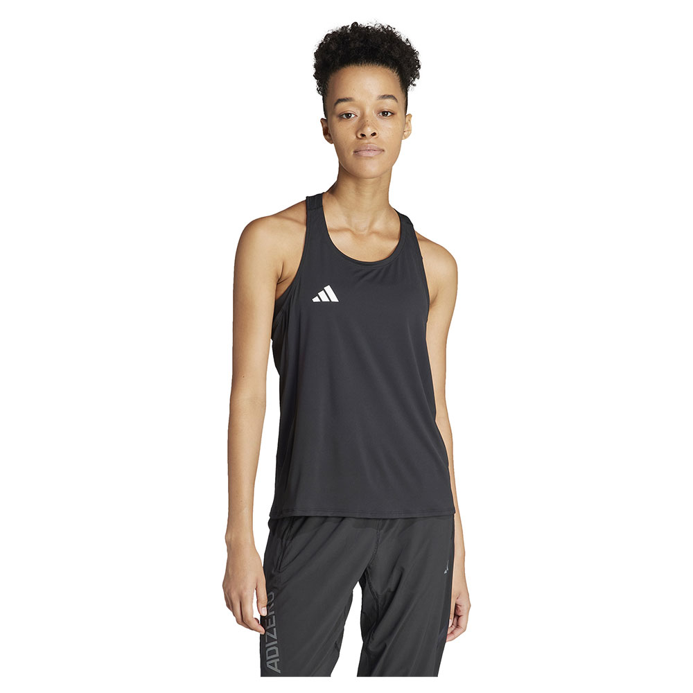 Adidas Adizero Essentials Sleeveless T-shirt Schwarz XS Frau von Adidas