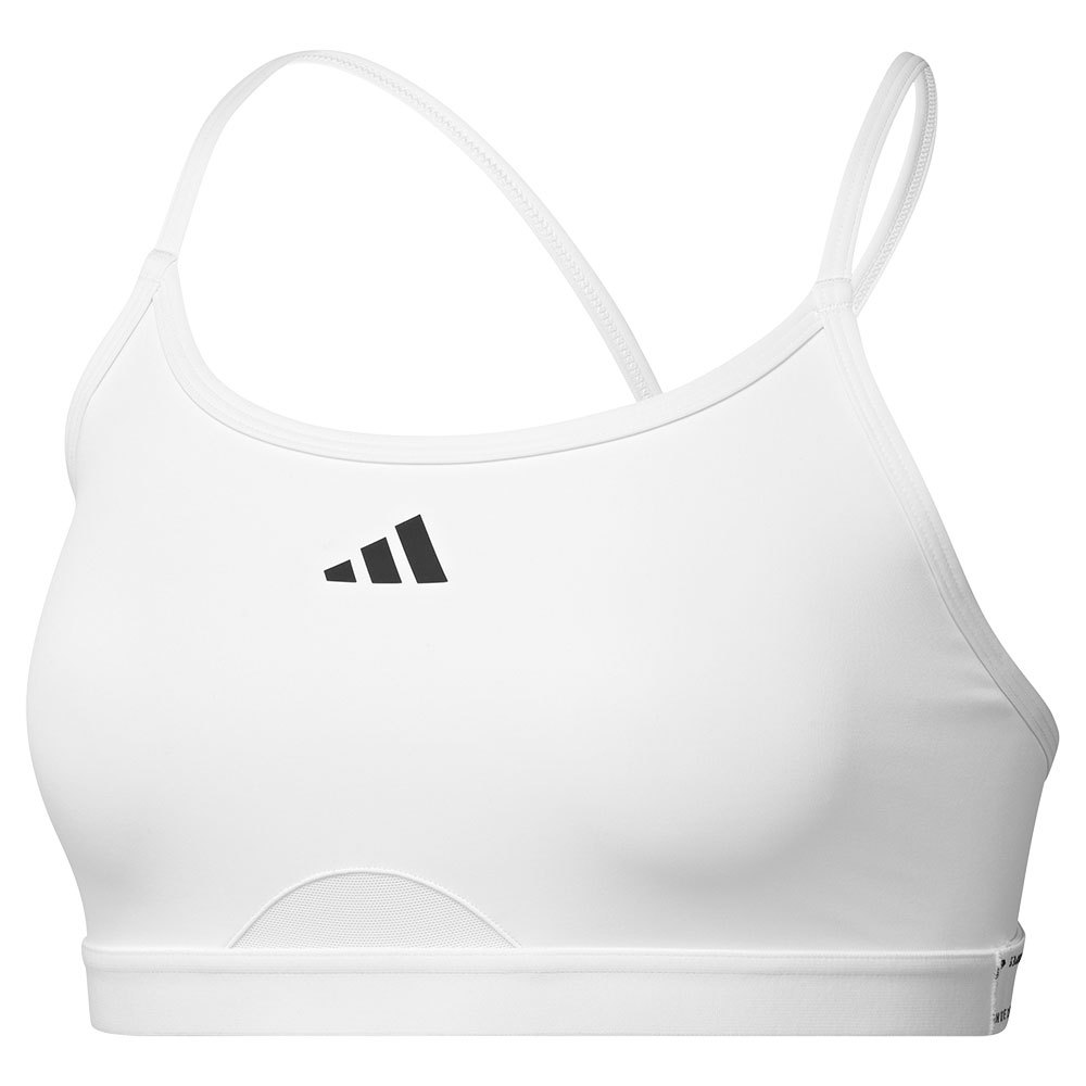 Adidas Aeroreact 3 Stripes Sports Bra Weiß L Frau von Adidas