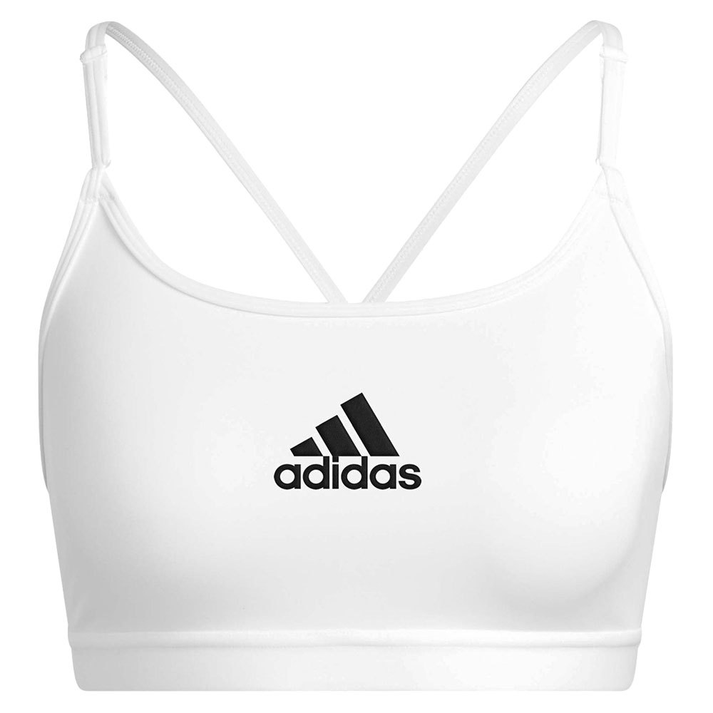 Adidas Aeroreact Sports Bra Weiß L / AC Frau von Adidas