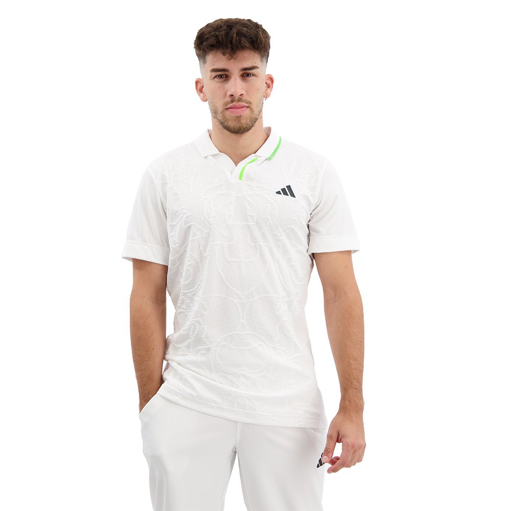 Adidas Aeroready Freelift Pro Short Sleeve Polo Weiß S Mann von Adidas