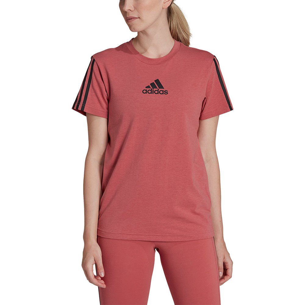 Adidas Aeroready Made Cotton Touch Short Sleeve T-shirt Rot S Frau von Adidas