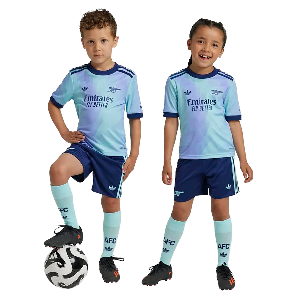 Adidas Arsenal Fc 24/25 3 Stripes Junior Set Blau 3-4 Years von Adidas