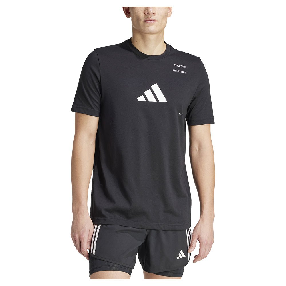 Adidas Ath Cat G Short Sleeve T-shirt Schwarz XS Mann von Adidas