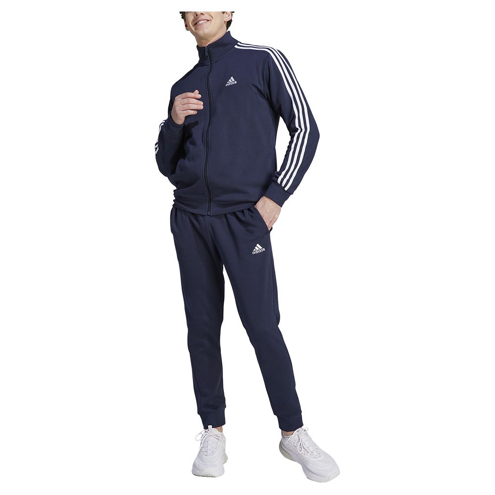 Adidas Basic 3 Stripes Fleece Tracksuit Blau 2XL / Regular Mann Adidas Basic 3 Stripes Fleece Tracksuit Blau 2XL / Regular Mann von Adidas
