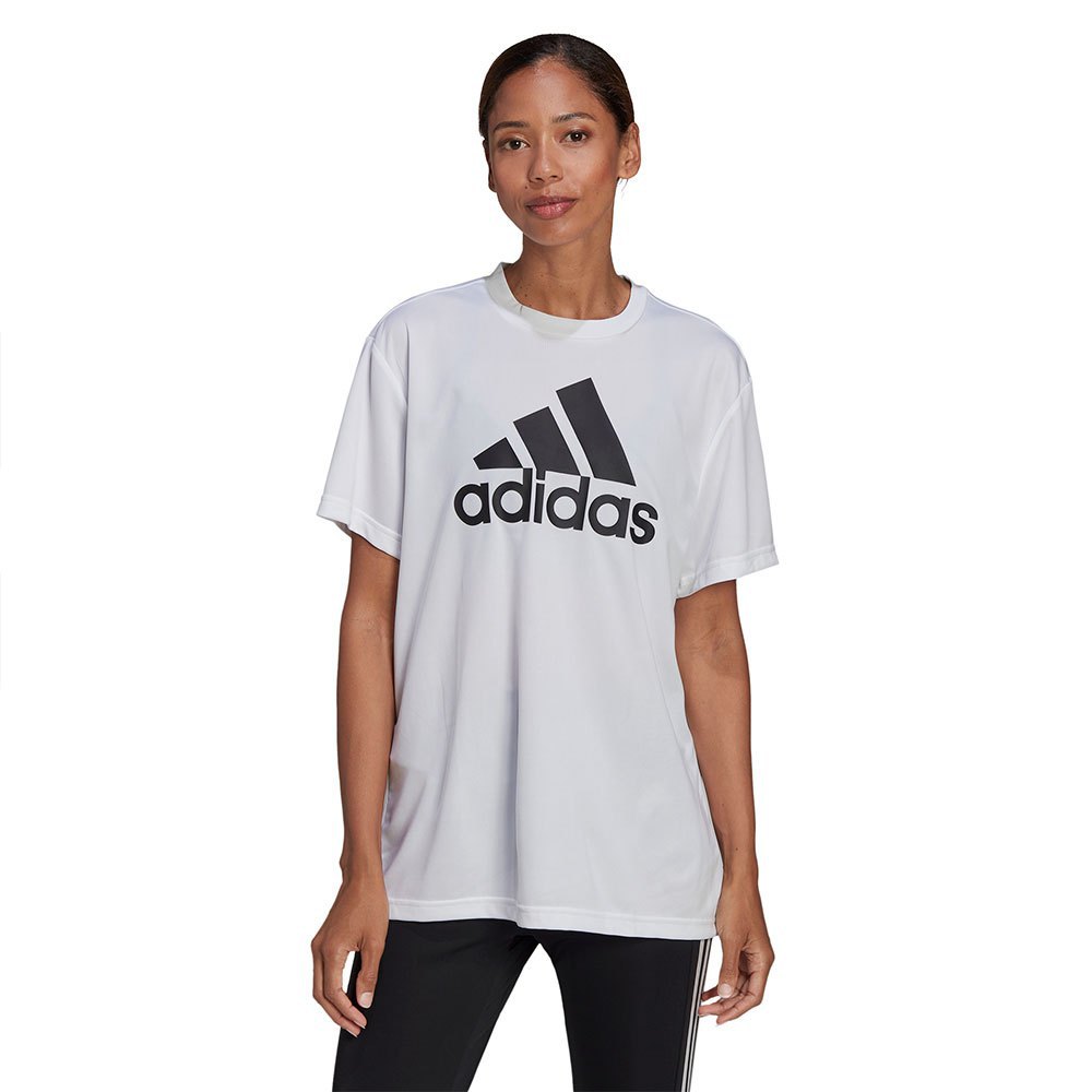 Adidas Bl Boyf Short Sleeve T-shirt Weiß M Frau von Adidas