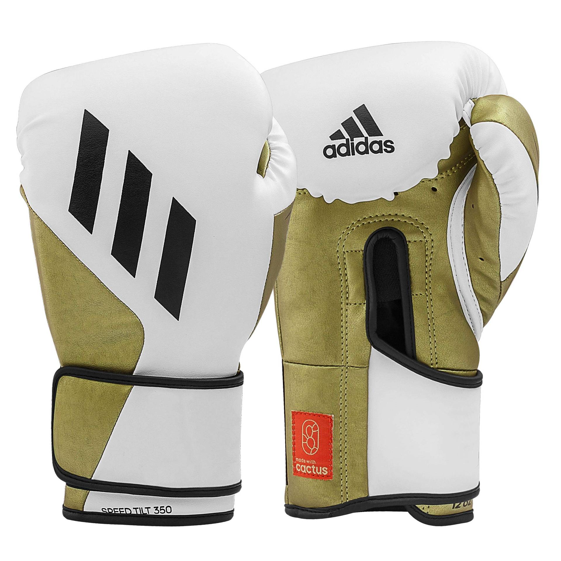 Adidas Boxhandschuhe "Speed Tilt 350V", 14 oz., Weiß-Gold von Adidas