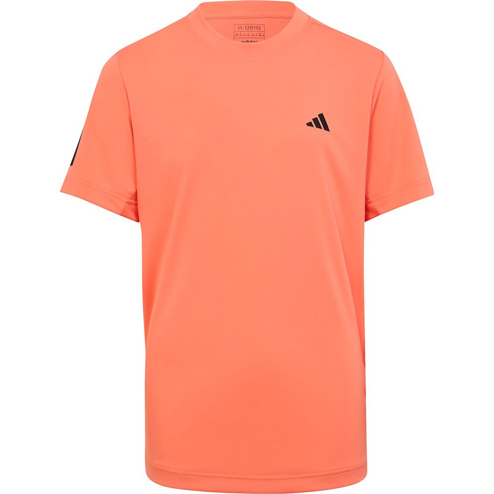 Adidas Clu3 Stripes Short Sleeve T-shirt Orange 7-8 Years Junge von Adidas