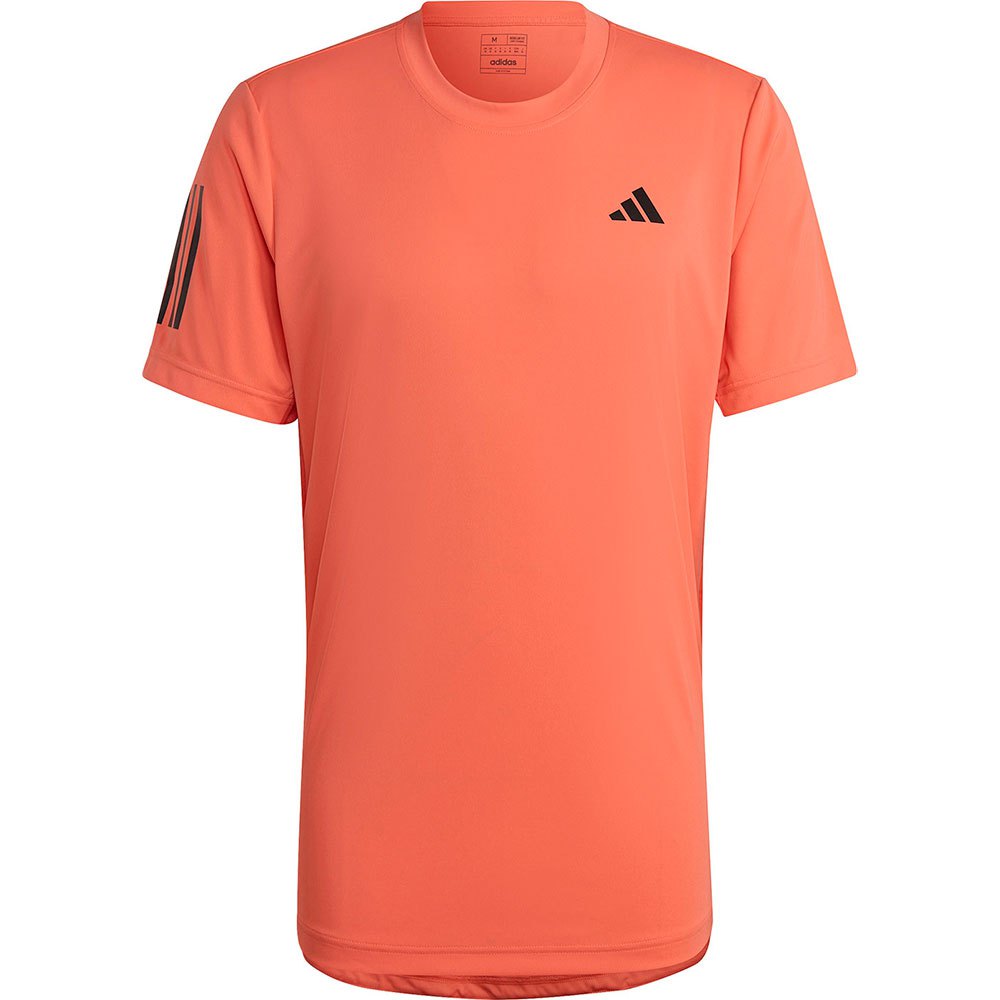 Adidas Club 3 Stripes Short Sleeve T-shirt Orange 2XL Mann von Adidas