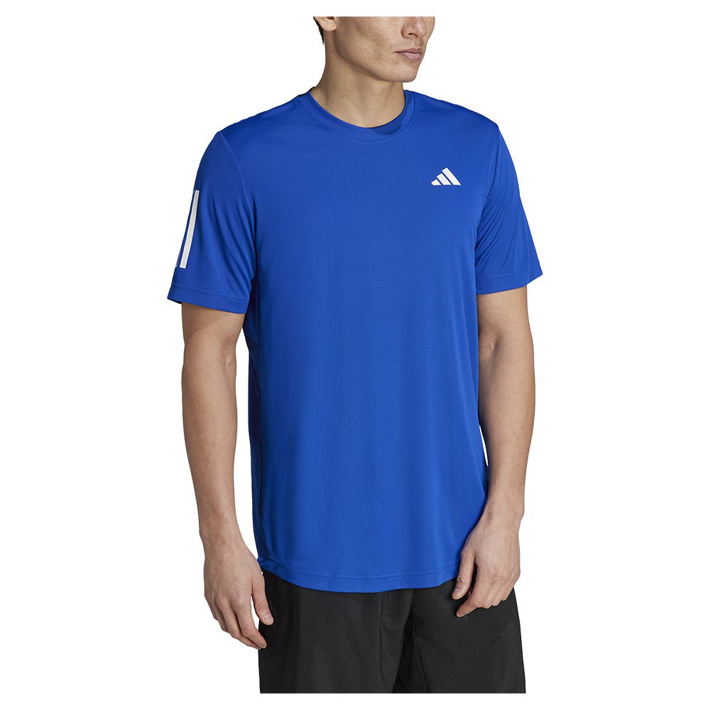 Adidas Club 3 Stripes Short Sleeve T-shirt Blau S Mann von Adidas