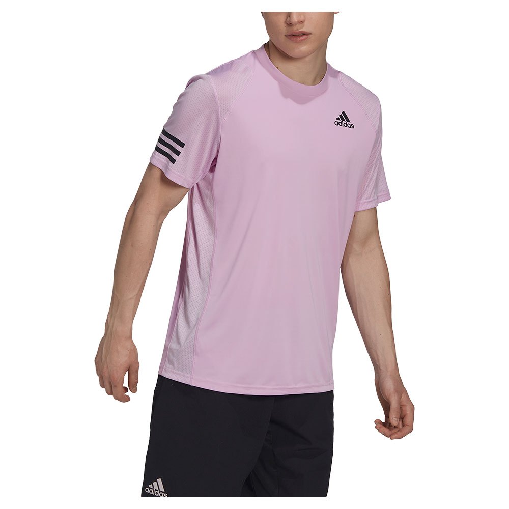 Adidas Club 3 Stripes Short Sleeve T-shirt Lila XL Mann von Adidas