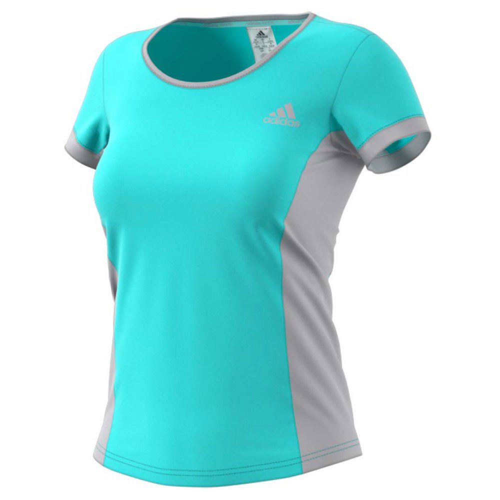 Adidas Court Short Sleeve T-shirt Blau L Frau von Adidas