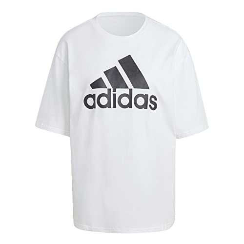 adidas Damen T-Shirt (Short Sleeve) W Bl Bf Tee, White/Black, HR4930, S von adidas