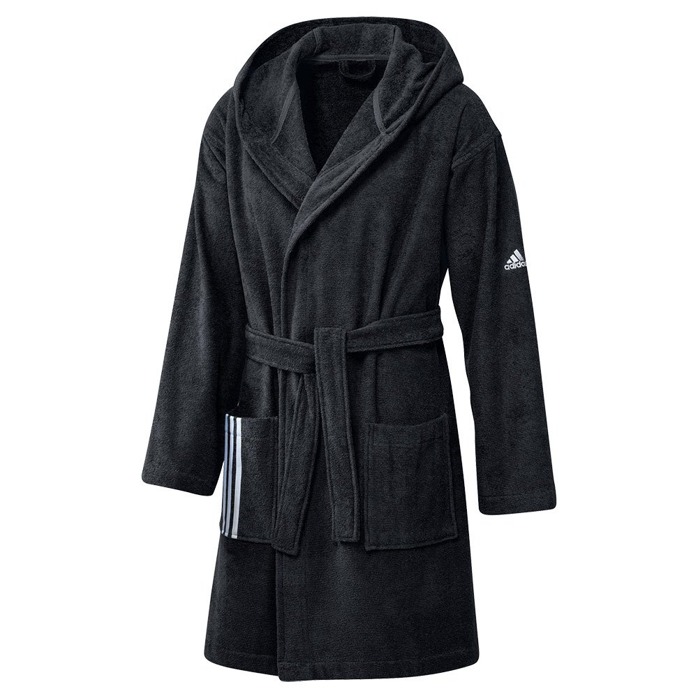 Adidas Dressing Gown Bathrobe Schwarz S von Adidas