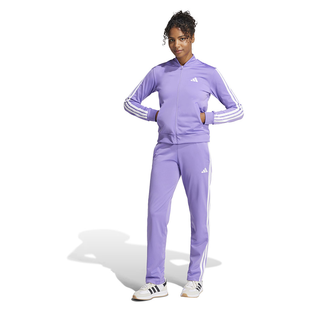 Adidas Essentials 3 Stripes Tracksuit Lila XL Frau Adidas Essentials 3 Stripes Tracksuit Lila XL Frau von Adidas