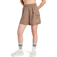 Adidas Essentials Damen Kurze Hosen - Braun - Größe: 42 - Poly Mesh - Foot Locker von Adidas