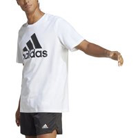 Adidas Essentials Single Jersey Big Logo T-shirt Herren Weiß - M von Adidas