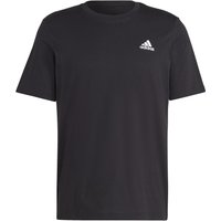 Adidas Essentials Single Jersey Embroidered Small Logo T-shirt Herren Schwarz - S von Adidas