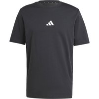 Adidas Essentials Small Logo T-shirt Herren Schwarz - S von Adidas