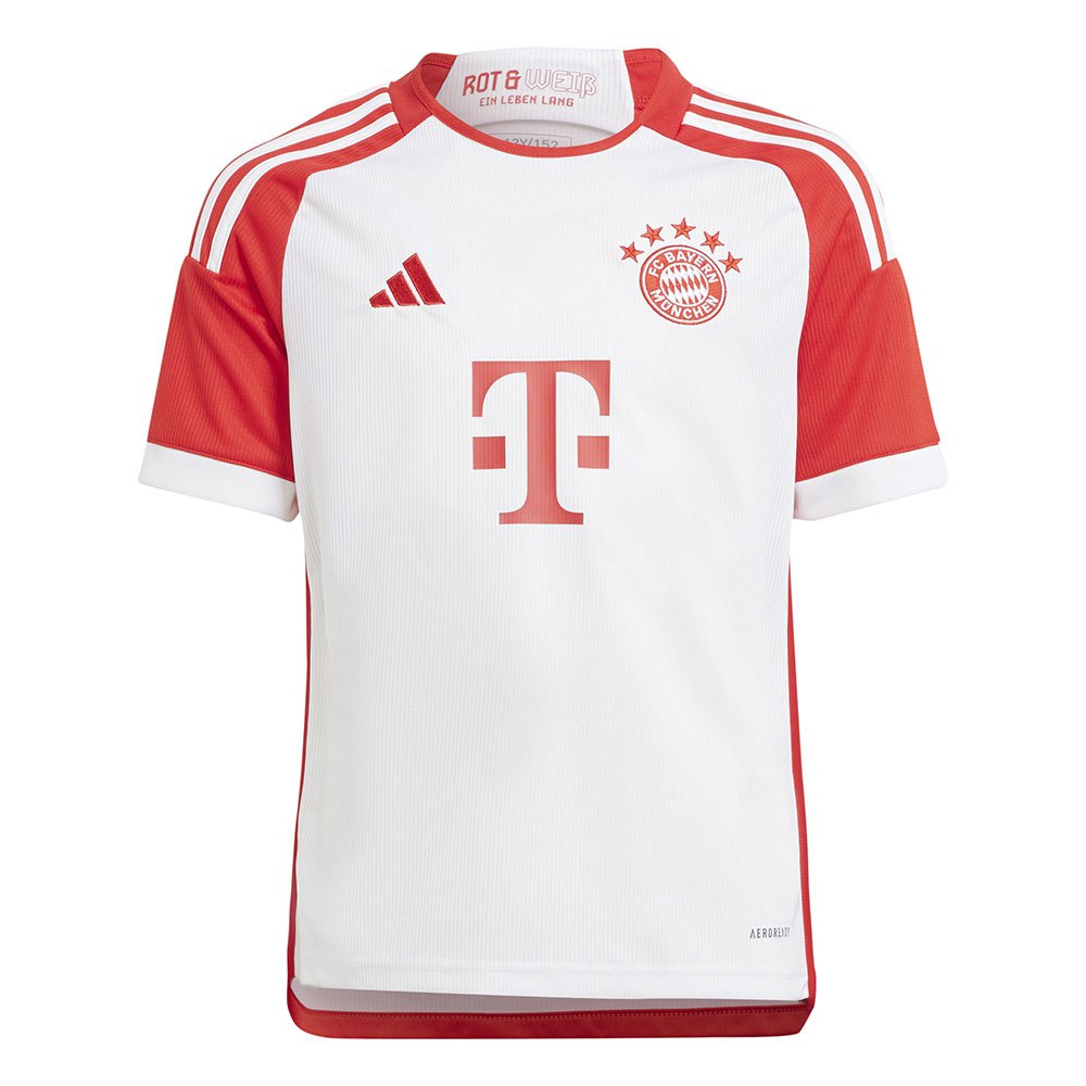 Adidas Fc Bayern 23/24 Junior Short Sleeve T-shirt Home Rot 9-10 Years von Adidas