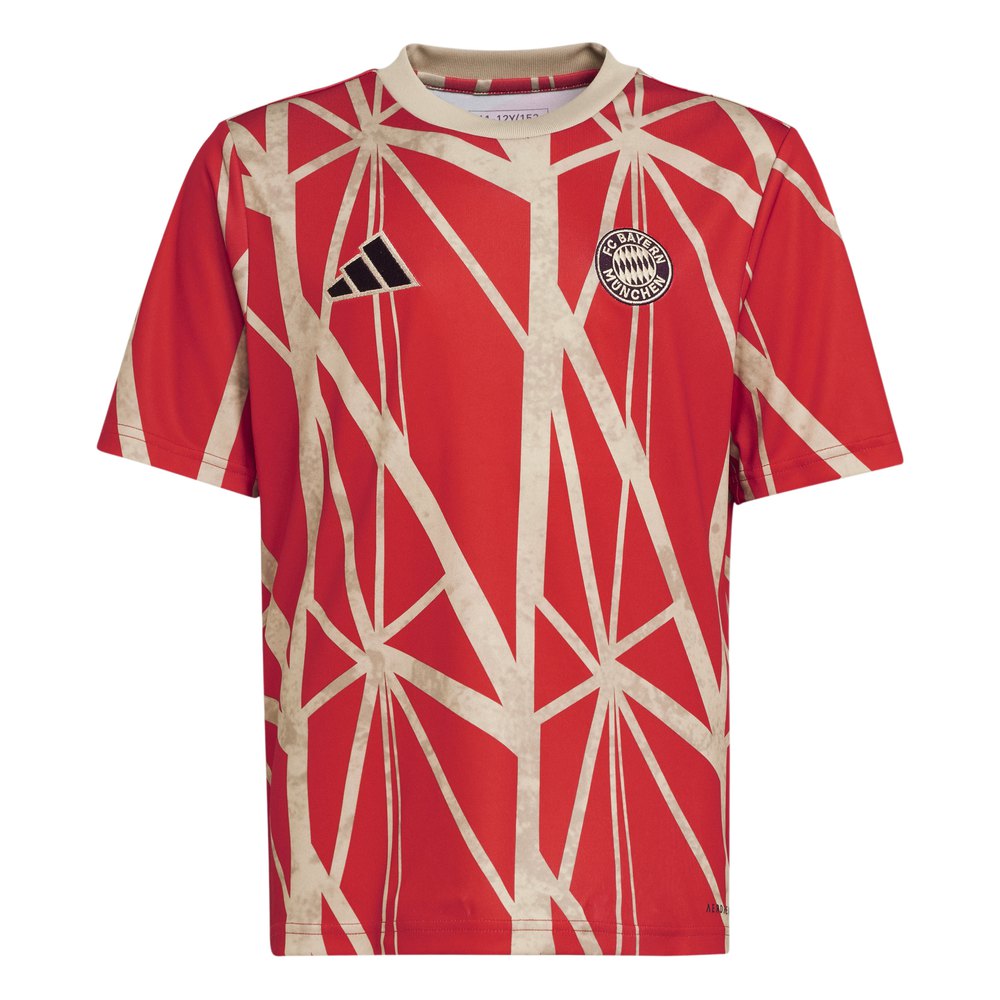 Adidas Fc Bayern Munich 24/25 Junior Pre Match Short Sleeve T-shirt Rot 15-16 Years von Adidas