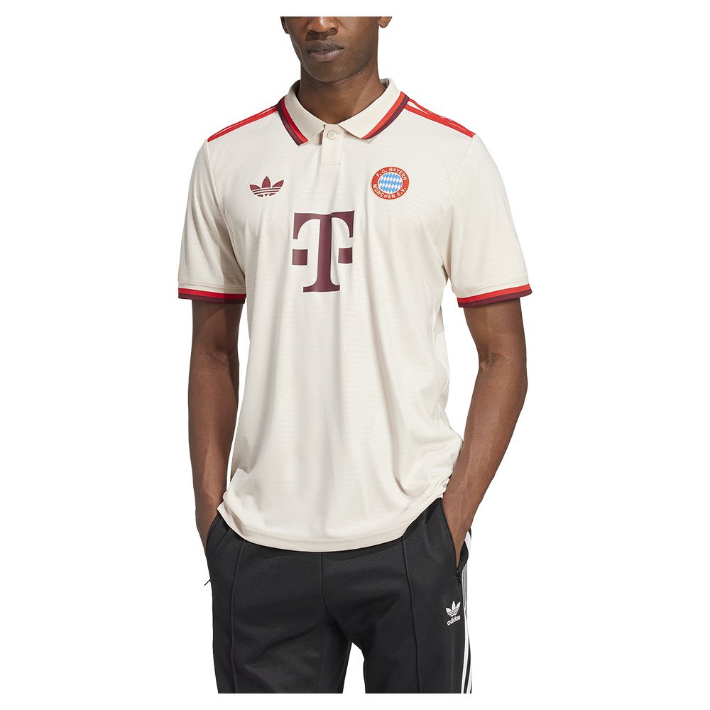 Adidas Fc Bayern Munich 3 Stripes 24/25 Third Short Sleeve T-shirt Weiß M Adidas Fc Bayern Munich 3 Stripes 24/25 Third Short Sleeve T-shirt Weiß M von Adidas