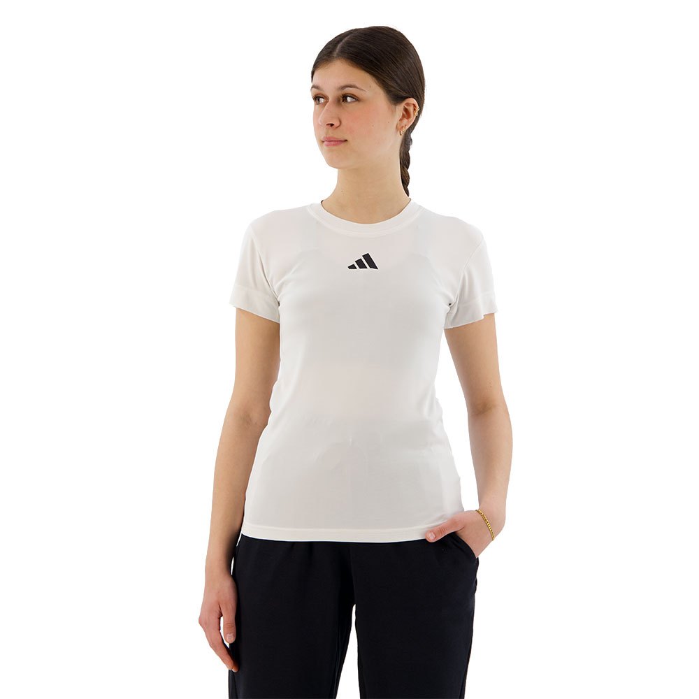 Adidas Freelift Short Sleeve T-shirt Weiß M Frau von Adidas