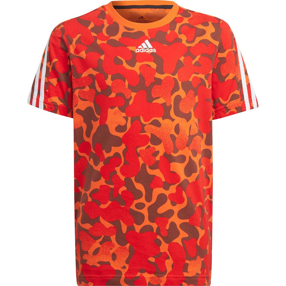 Adidas Future Icons 3 Stripes Short Sleeve T-shirt Orange 15-16 Years Junge von Adidas