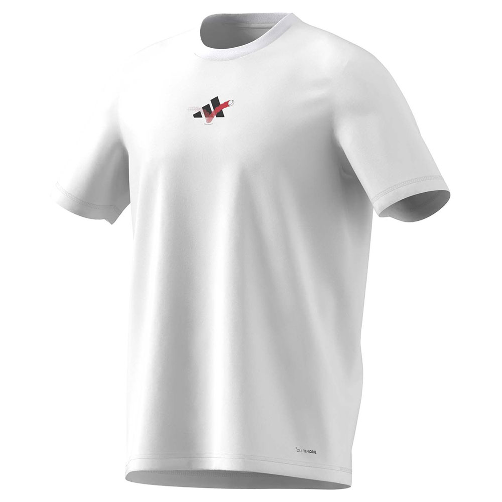 Adidas Happy 3 Balls Graphic Short Sleeve T-shirt Weiß S Mann Adidas Happy 3 Balls Graphic Short Sleeve T-shirt Weiß S Mann von Adidas