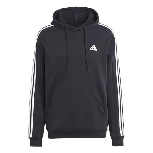 adidas Herren Essentials Fleece 3-Stripes Hoodie, Black, XS adidas Herren Essentials Fleece 3-Stripes Hoodie, Black, XS von adidas