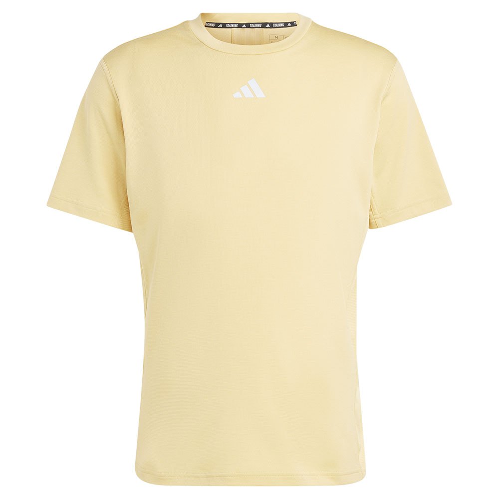 Adidas High Intensity 3 Stripes Mes Short Sleeve T-shirt Gelb 2XL Mann von Adidas