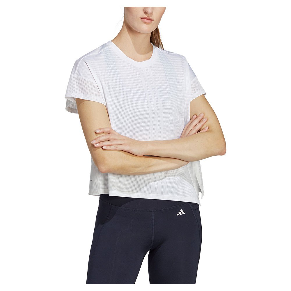 Adidas Hiit Qb Short Sleeve T-shirt Weiß S Frau von Adidas