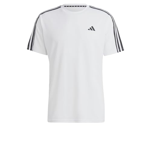 adidas IB8151 TR-ES BASE 3S T T-shirt Herren white/black Größe M von adidas