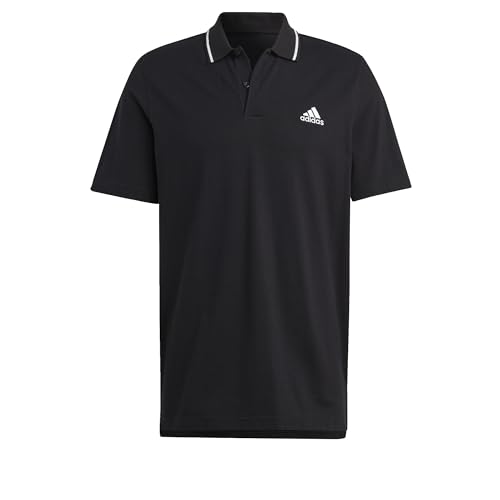 adidas Herren Essentials Piqué Small Logo Polo Shirt, Black, M adidas Herren Essentials Piqué Small Logo Polo Shirt, Black, M von adidas